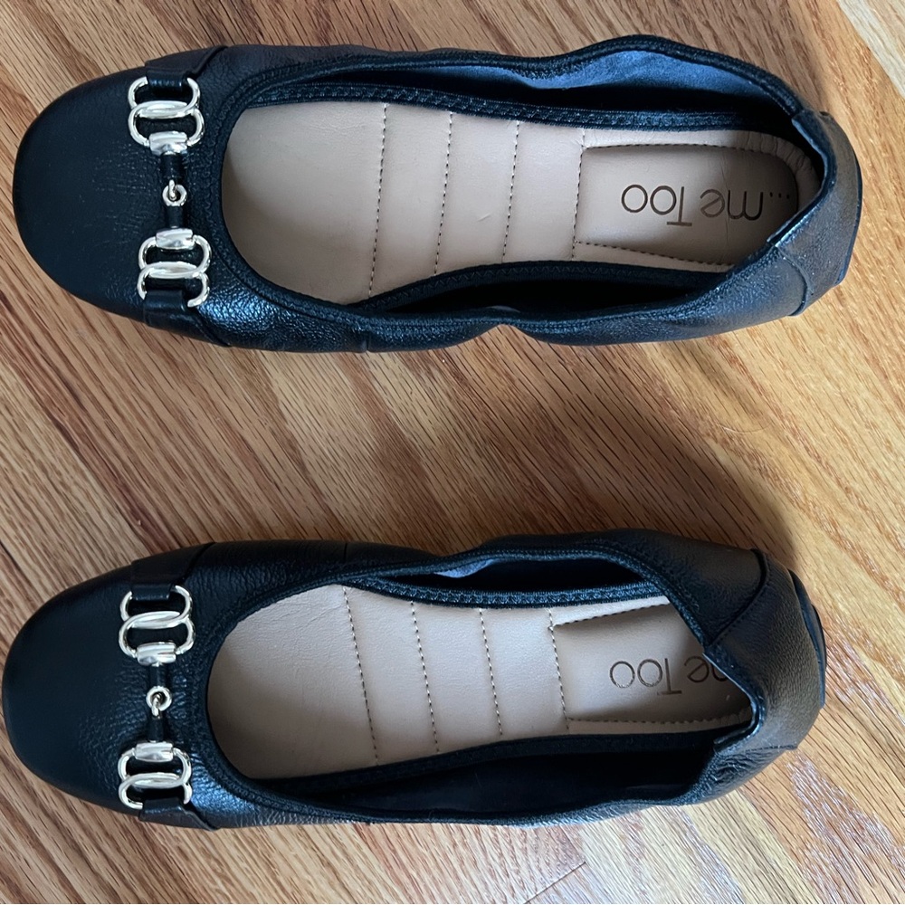 Me Too black Olympia ballet flat